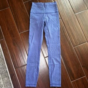 Lululemon Wunder Train High-Rise Tight 24" Womens 2 Thread Dye Night Sea Black